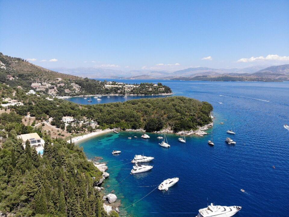 Maria Corfu Loustri Otel Gimari Dış mekan fotoğraf